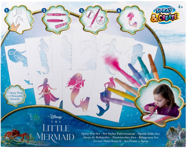 Canenco the little mermaid blaaspennen set