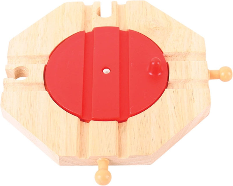 Load image into Gallery viewer, Bigjigs houten rails - 4-richting draaiplateau
