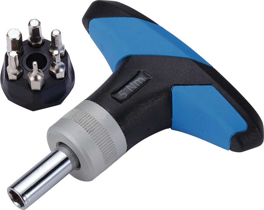 Bbb cycling 5nm momentsleutel – torque wrench met 5 inbussleutels en 1 torx – torquefix - btl-119