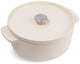 Kitchenaid braadpan 26cm - geëmailleerd gietijzer - amandel wit - rond