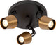 Lucide emile - plafondspot (plafondlamp) - ø 23 cm - 3xgu10 - mat goud messing