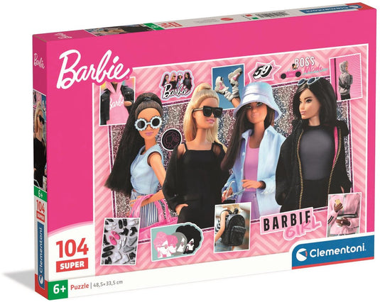 Clementoni kinderpuzzel barbie vol. 3 - puzzel 104 stukjes - supercolor collectie - legpuzzel voor je kind - puzzels voor kinderen vanaf 6 jaar