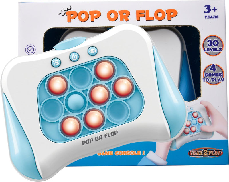 Load image into Gallery viewer, Gear2play pop or flop gameconsole blauw - spel
