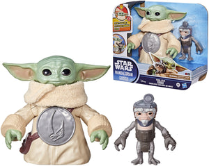 Star wars hasbro : the mandalorian grogu electronic action figure huggin' grogu anzellan 17 cm action figuur