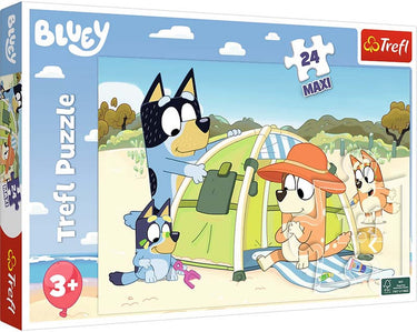Trefl puzzel 24 maxi bluey's grote dag bbc bluey karton.