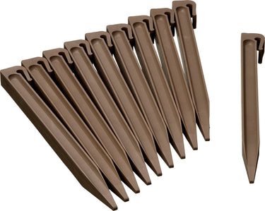 Nature - grondpennen (10 st.) - h26,7cm - taupe - voor borderranden