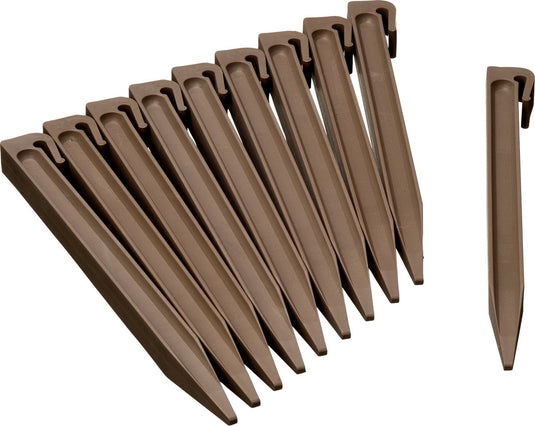 Nature - grondpennen (10 st.) - h26,7cm - taupe - voor borderranden