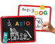 Apli kids dubbelzijdig magnetisch schrijfbord stift krijt