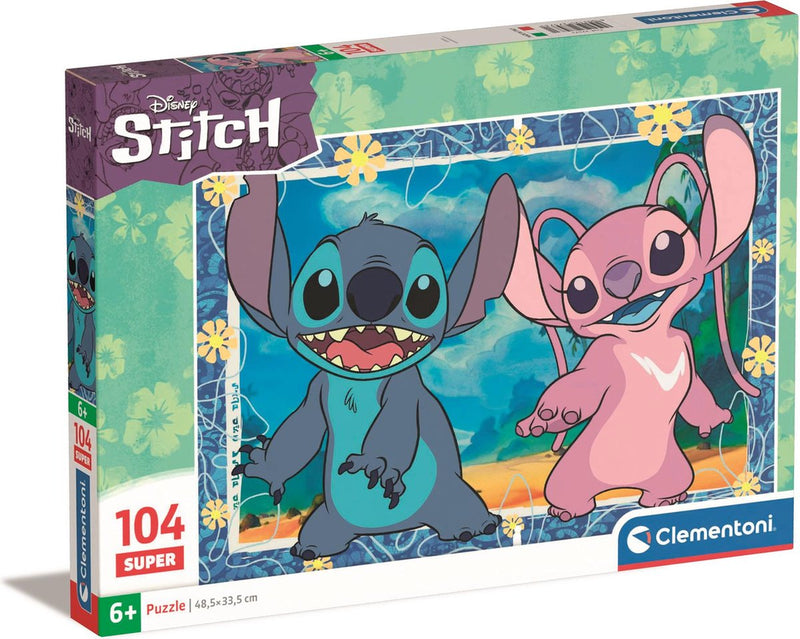 Load image into Gallery viewer, Clementoni legpuzzel super color disney stitch iii, 104st.
