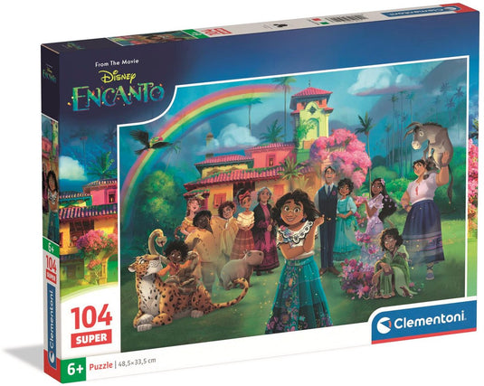 Clementoni - kinderpuzzel - 104 stukjes - disney encanto - vrolijke kleuren - vanaf 6 jaar