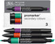 Winsor newton 0290192 promarker set 3 stuks – secondary colours – alcoholmarkers met dubbele punt
