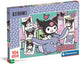 Clementoni kuromi puzzel 104 stukjes - supercolor sanrio kinderpuzzel - legpuzzel - educatief speelgoed voor meisje en kinderen vanaf 6 jaar