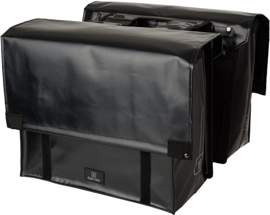 Fastrider tarpaulin cargo dubbele fietstas basics zwart