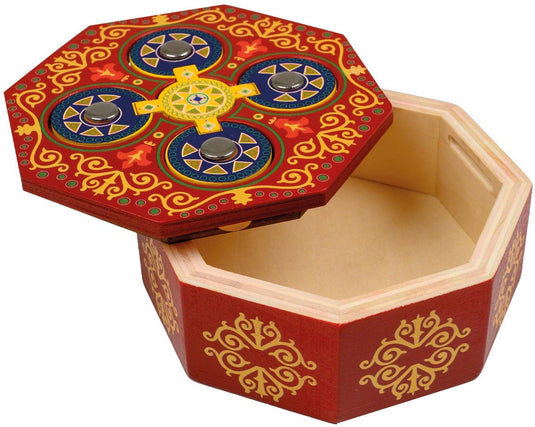Philos puzzelspel magic box okto houten denkspel cadeau.