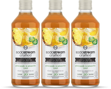Sodastream crafted mixers pineapple jalapeno siroop - 3 pack