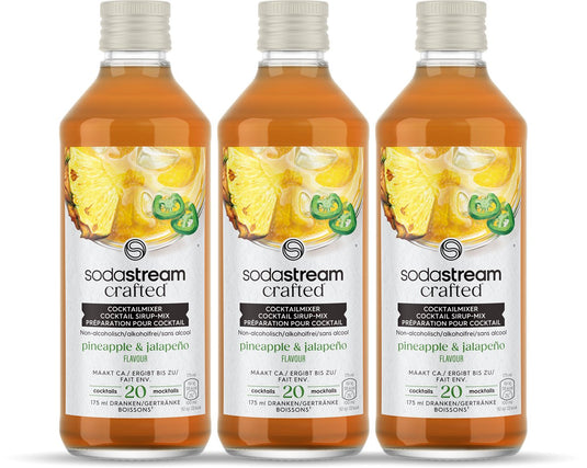 Sodastream crafted mixers pineapple jalapeno siroop - 3 pack