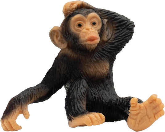 Bullyland 63686 – jonge chimpansee – ca. 5,3 cm – realistisch en handbeschilderd dierenfiguur – ideaal voor educatief spel, jungleverhalen of decoratie voor kinderen vanaf 3 jaar