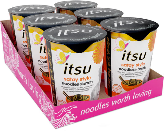 Itsu satay noodle cup 6 x 67 gram