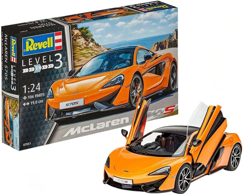 Load image into Gallery viewer, Revell modelbouwpakket auto - 07051 mclaren 570s - britse sportauto plastic - 1:24 - modelbouw
