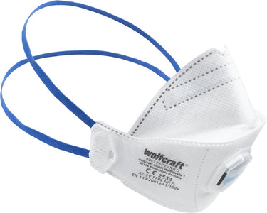 Wolfcraft - stofmasker 2 stuks - vouwmaskers met ventiel ffp2 - 4947000