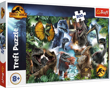 Trefl puzzel jurassic world - 300 stukjes - dinosaurussen voor kinderen.