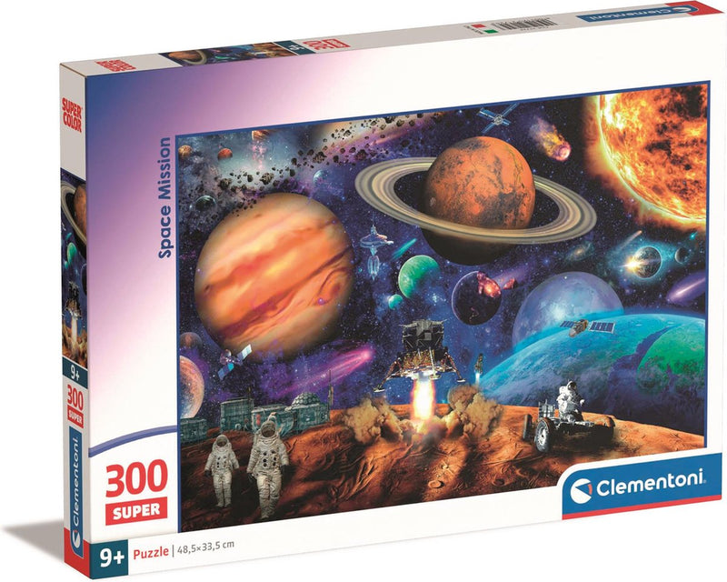 Load image into Gallery viewer, Clementoni legpuzzel super color space mission, 300st.
