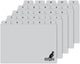 Kangaro tabkaarten 148x100 110 - pp - 250 micron - grijs - alfabet a-z - 25 delig