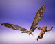 Bandai tamashii nations godzilla x kong: the new empire s.h. monster arts action figuur 2-pack suko mothra action figuur