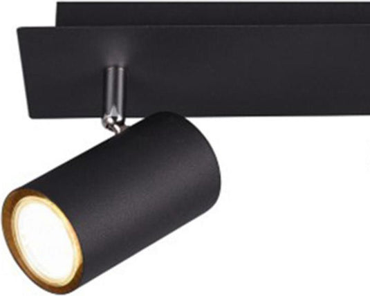 Trio marley - spot - zwart mat - excl. 2x gu10 3 w - afstandsbediening - geintegreerde dimmer - traploos instelbare lichtkleur - nachtlampje - niet extern dimmerbaar - geheugenfunctie