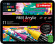 Stabilo free - acryl marker - start set - 11 acryl markers - 3 verschillende tip sizes