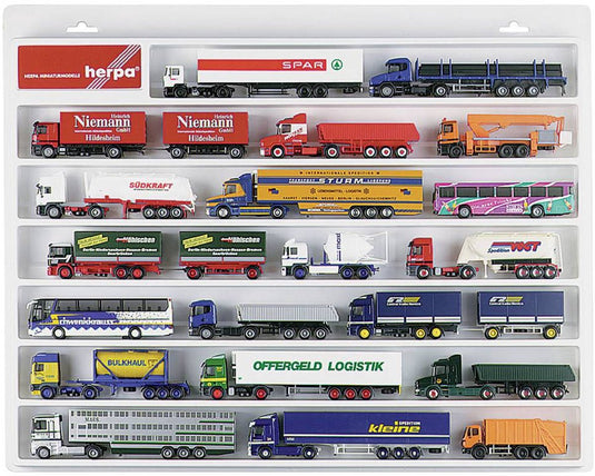 Herpa 029216 h0 vitrinekast kunststof 570 mm x 450 mm x 35 mm