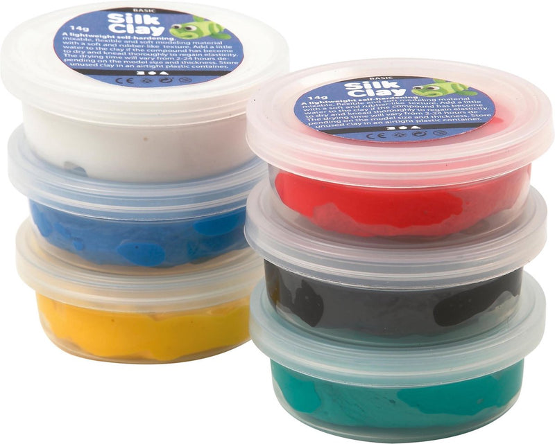 Load image into Gallery viewer, Silk clay standaard kleuren, 6x14gr.
