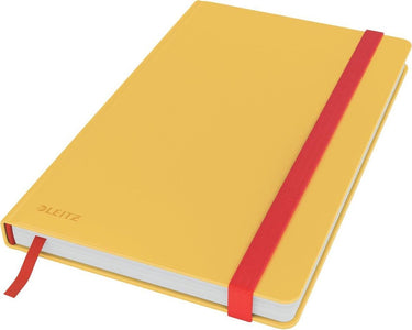 Leitz cosy notitieboek a5 soft touch gelijnd - notitieboek hardcover - warm geel
