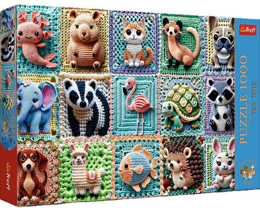 Trefl puzzel 1000 premium plus gehaakte dieren 12093 - puzzle 1000 premium plus szydełkowe zwierzątka 12093