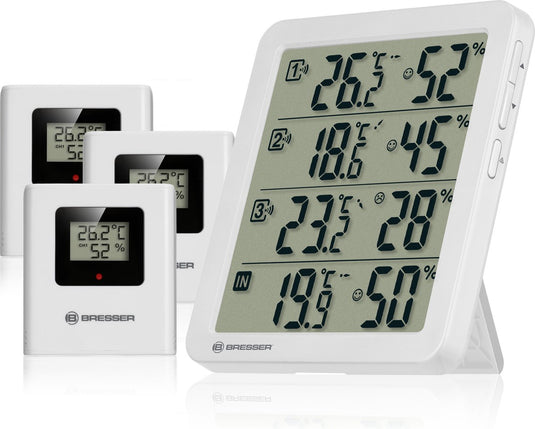 Bresser weerstation - quadro nv - thermo- hygrometer - wit