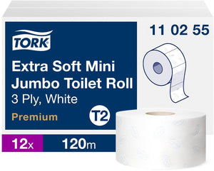 Tork toiletpapier t2 premium 3-laags wit