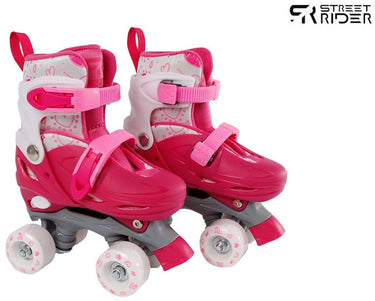Street rider rolschaatsen roze verstelbaar, maat 27-30