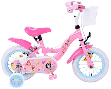 Volare disney princess kinderfiets - meisjes - 12 inch - roze - twee handremmen