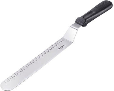 Westmark paletmes, met maataanduiding in cm, lengte: 38,7 cm, roestvrij staal kunststof, zilver zwart, 30072270
