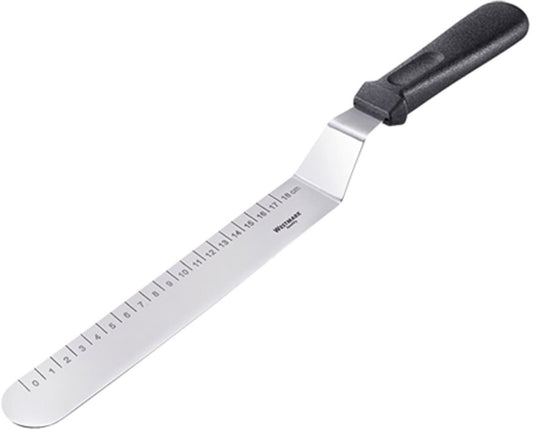 Westmark paletmes, met maataanduiding in cm, lengte: 38,7 cm, roestvrij staal kunststof, zilver zwart, 30072270