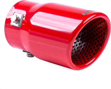 Amio universeel rvs uitlaat sierstuk - mt 017red - aansluit diameter tussen de 43mm en 62mm