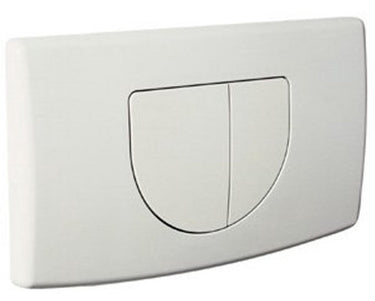 Plieger spring bedieningsplaat - frontbediening - dubbele spoeltechniek - wit