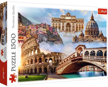 Trefl puzzel - 1500 stukjes - italië favoriete plekken legpuzzel.