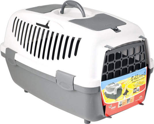 Stefanplast - gulliver 2 transportbox - 55 x 36 x 35 cm - grijs grijs - kunststof