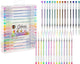 Grafix gelpennen 30pcs - schrijven handlettering - glitter effect - metallic effect - neon effect - pastel effect - gelpennen volwassenen