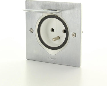 Legrand vloer wand stopcontact - 1v - ip44 - slagvast - rvs