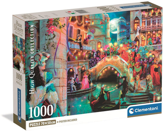Clementoni - puzzel - 1000 stukjes - carnival moon - high quality collection