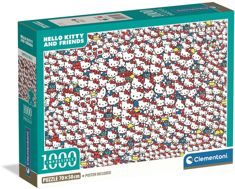 Load image into Gallery viewer, Clementoni onmogelijke legpuzzel hello kitty - 1000st.
