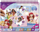 Totum disney princess sticker puzzelboek kids incl. kleurplaten doeboek vakantieboek 25-delig | educatief speelgoed meisjes vanaf 3 jaar