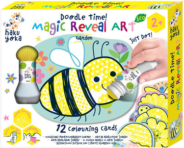 Haku yoka magic reveal art - tuin - 12 kleurkaarten - 2 jaar